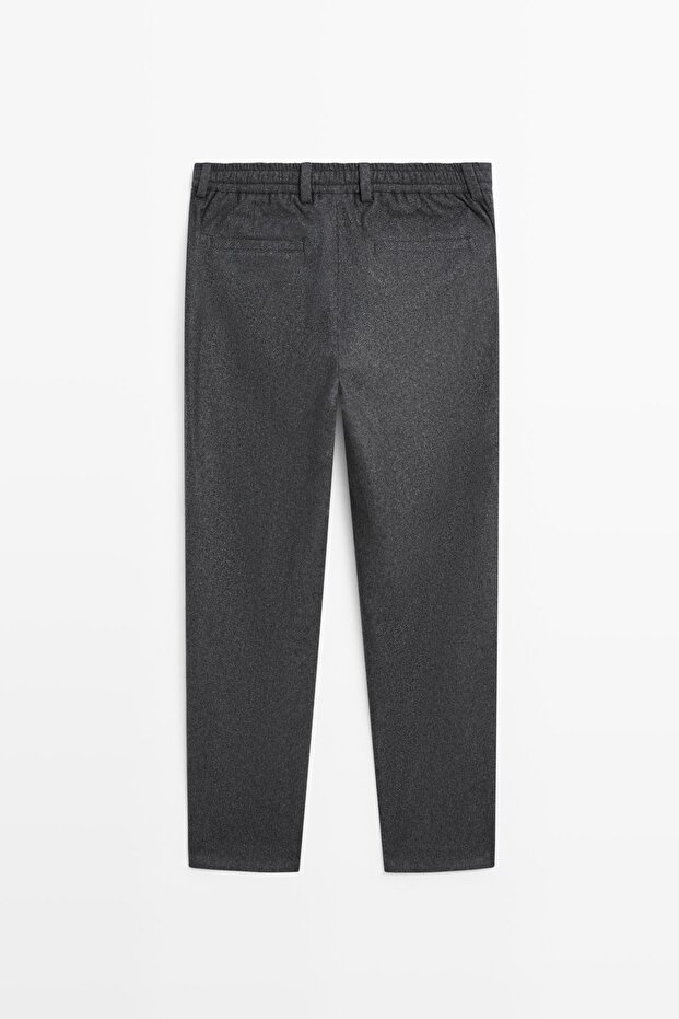 Yün karışımlı flanel pantolon - 8