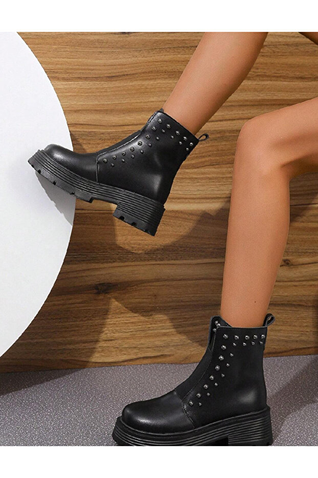 Boots, Black - 2