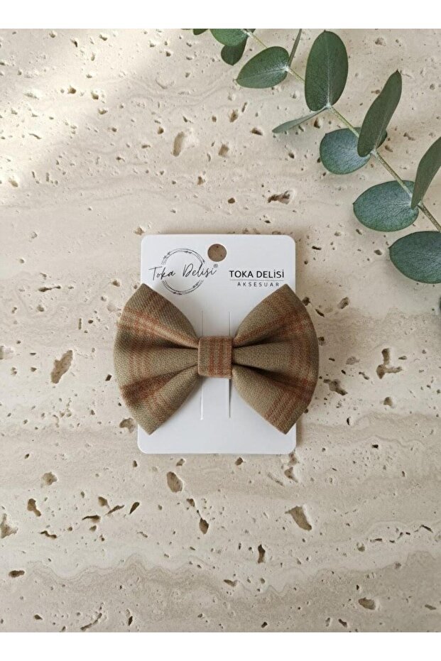 Handmade Brown Automatic Bowknot Buckle for Children, Children's Buckle