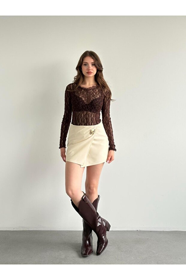 Muadil Premium Şort Etek - 3