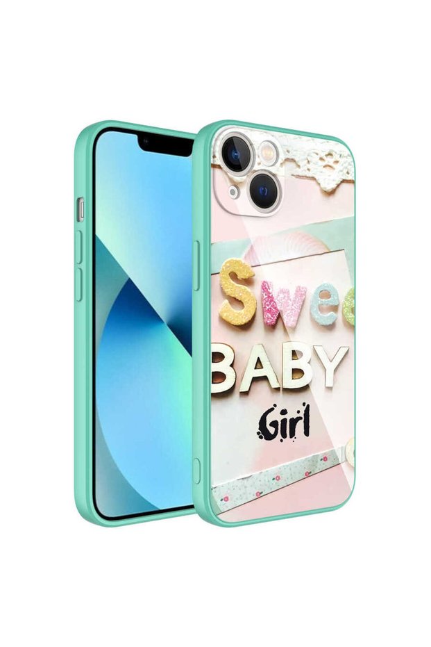 حافظة من السيليكون الصلب بنمط ASMA متوافقة مع كاميرا iPhone 13 - NO5