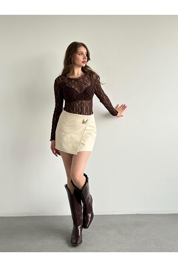 Muadil Premium Şort Etek - 1