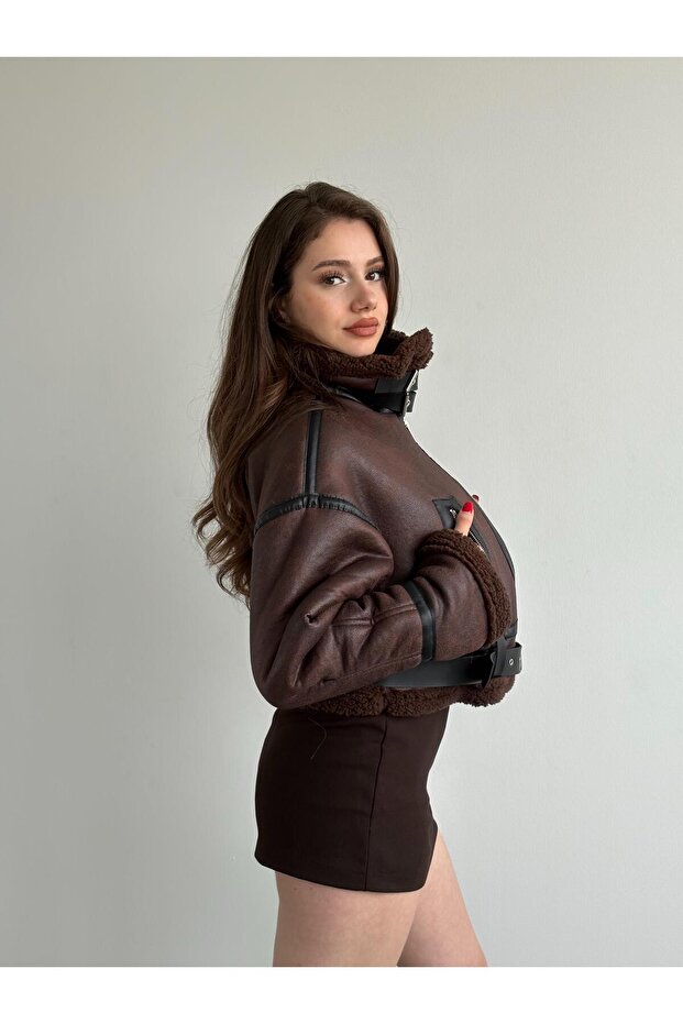 Kürklü Kemerli Ceket - 3