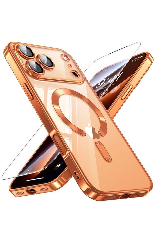 BORTONY iPhone 17 Pro Max Case with MagSafe, Camera Protection & 9D Tempered Glass