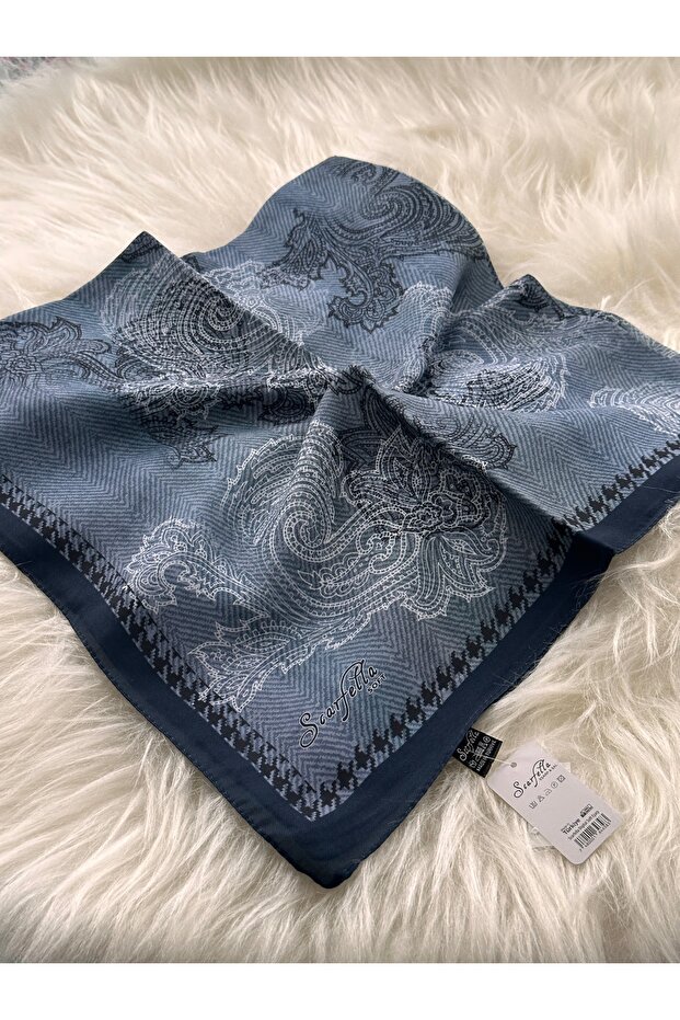 desenli soft eşarp - 1