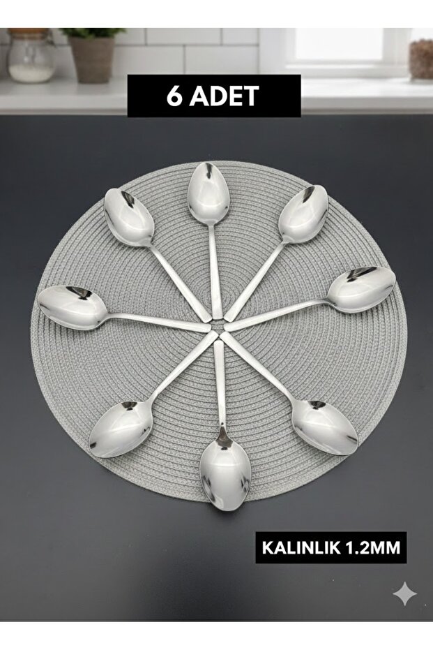 SADE TATLI KAŞIĞI 6 ADET - 5