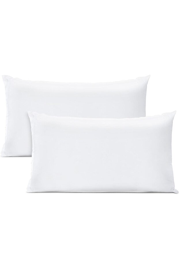 Soft Throw Insert Pillows (White, Pack of 2) 30x50 cm Polyester, 400g