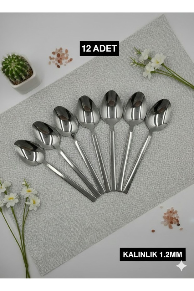 SADE TATLI KAŞIĞI 12 ADET - 4