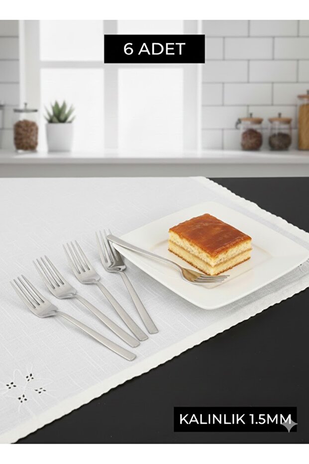 SADE TATLI ÇATALI 6 ADET - 3