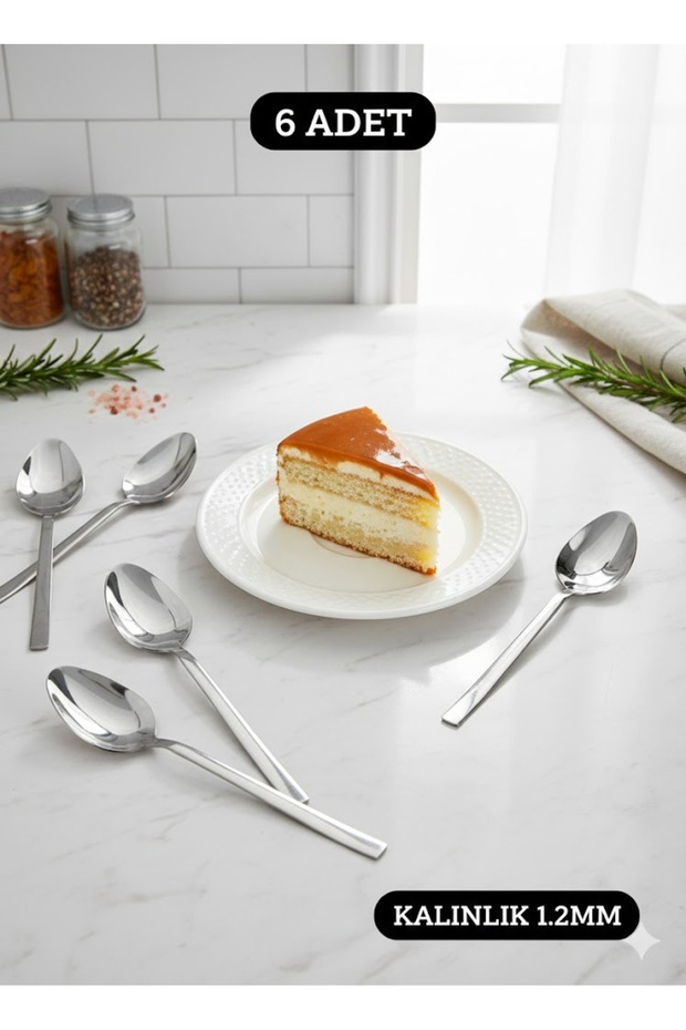 SADE TATLI KAŞIĞI 6 ADET - 4