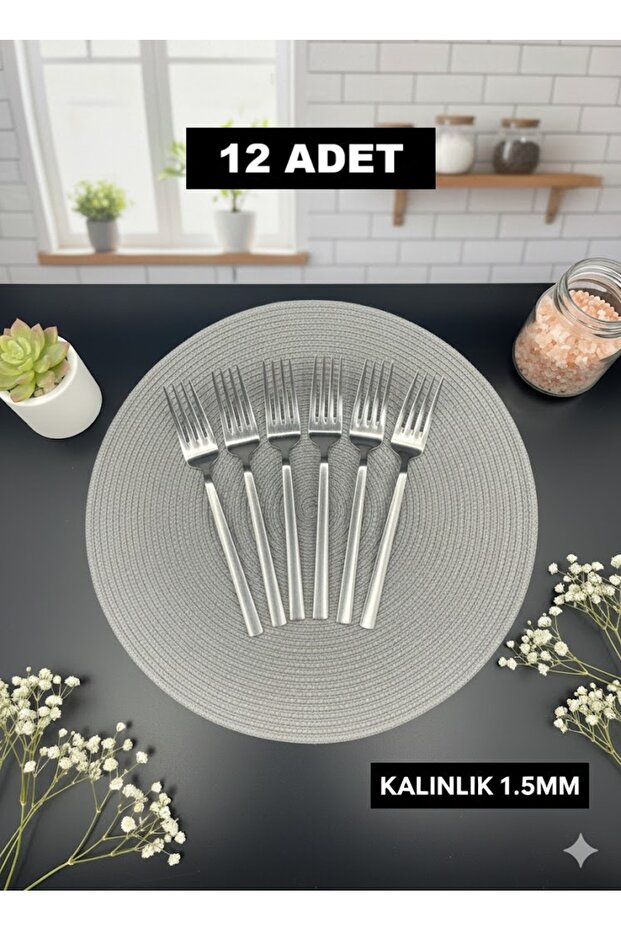 SADE TATLI ÇATALI 12 ADET - 5