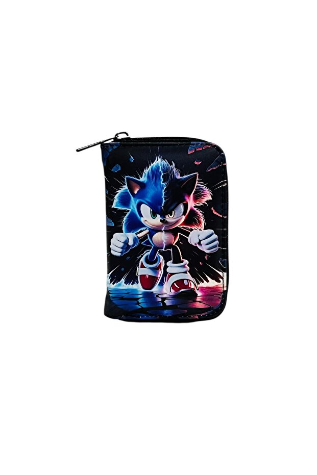 Sonic&Shadow Sonic Patterned Children's Wallet - 1