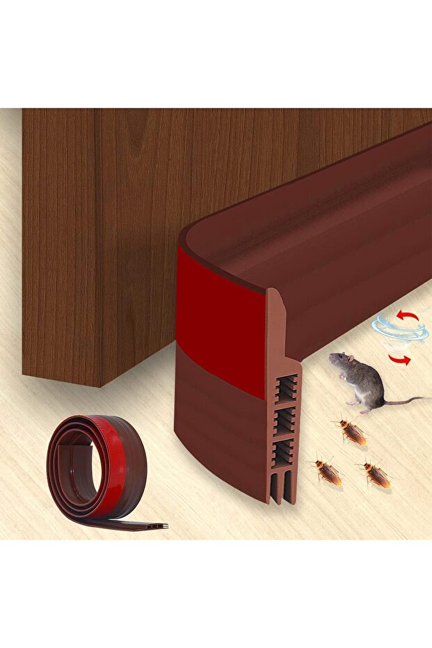 Door Draft Blocker – Heavy Duty U-Shape Door Sweep, Soundproof Energy-Saving Weather Strip