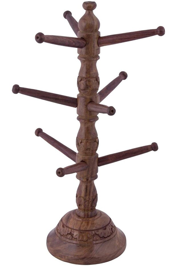 Acewood Bangle Holder Decor Wooden Bangles Stand - Glass Bangle Tree, Jewelry Organizer (32 cm)