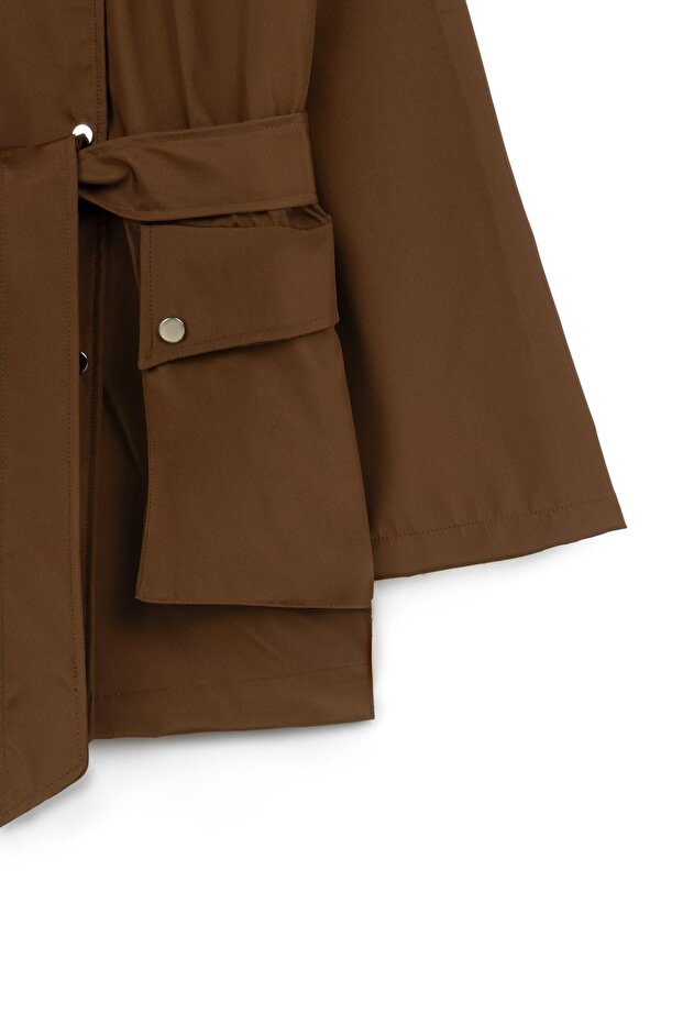 Brown snap-closure jacket - 4