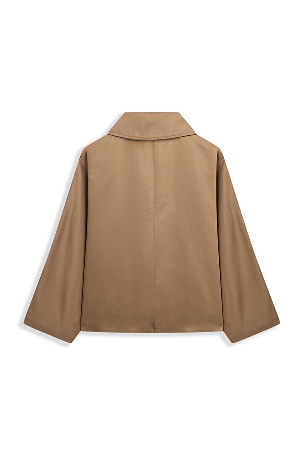 سترة يارا القصيرة باللون البيج - 2