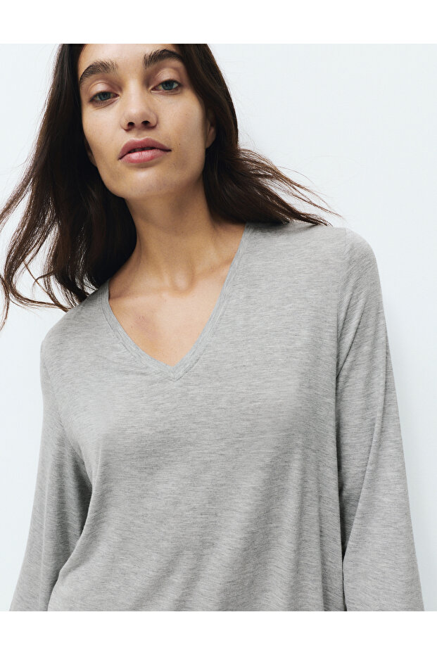 Uzun Kollu Gecelik - 4