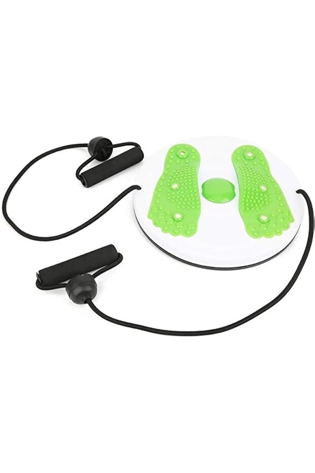 Multifunctional Twisting Waist Disc with Resistance Bands - Multicolor