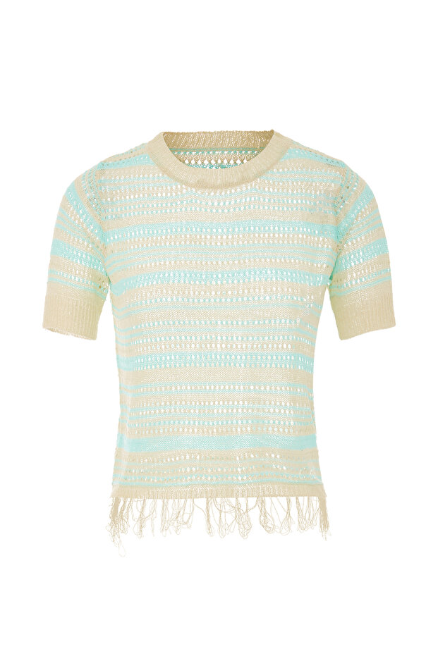 Knitted pullover - 1