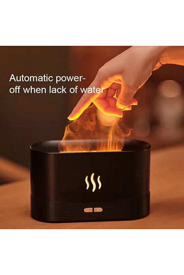 Aromatherapy Diffuser and Humidifier with Flame Effect, 180 ml - 2