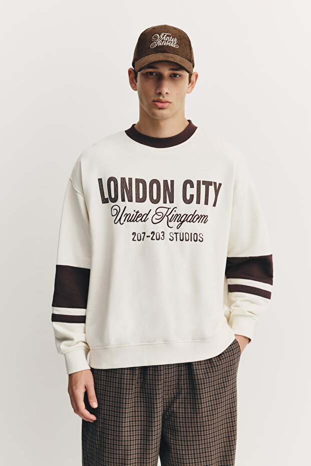 London City grafik sweatshirt - 2