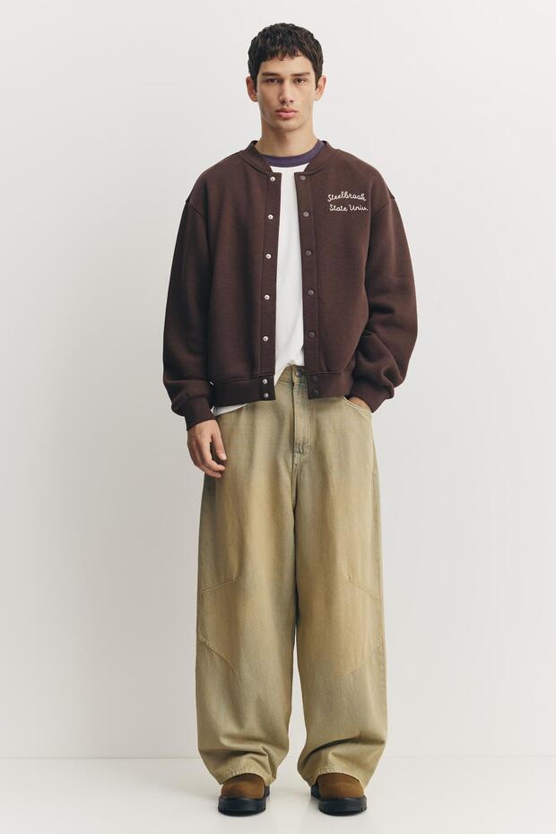 Nakışlı kolej ceketi - 1