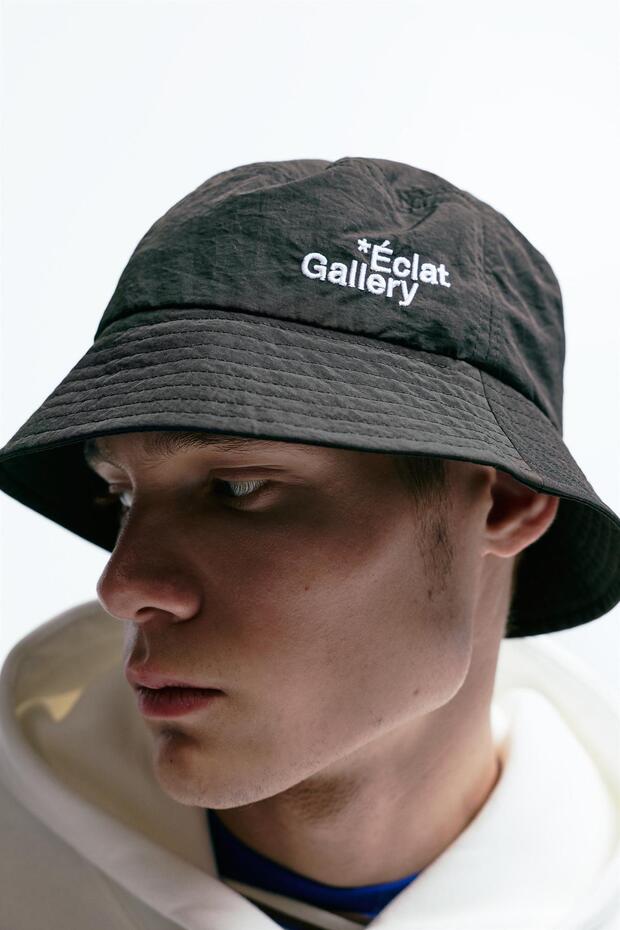 Teknik yazılı bucket şapka - 1