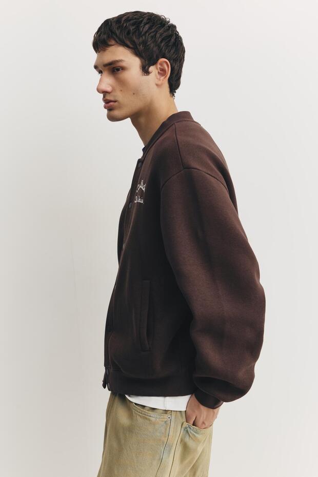 Nakışlı kolej ceketi - 4