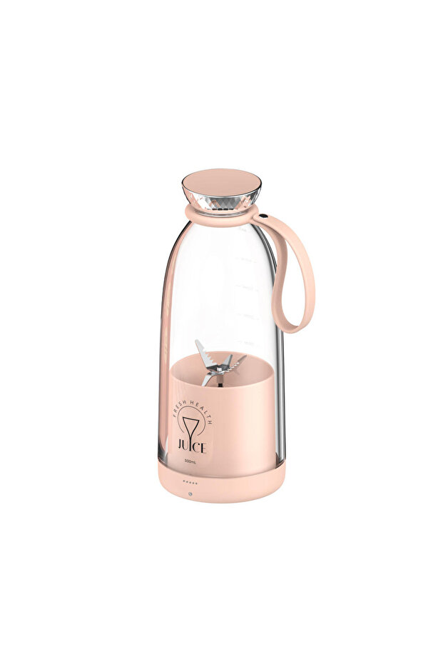 Portable Smoothie Blender 500ml, 6 Blades, 2400mAh USB Rechargeable Personal Shakes & Juice Maker