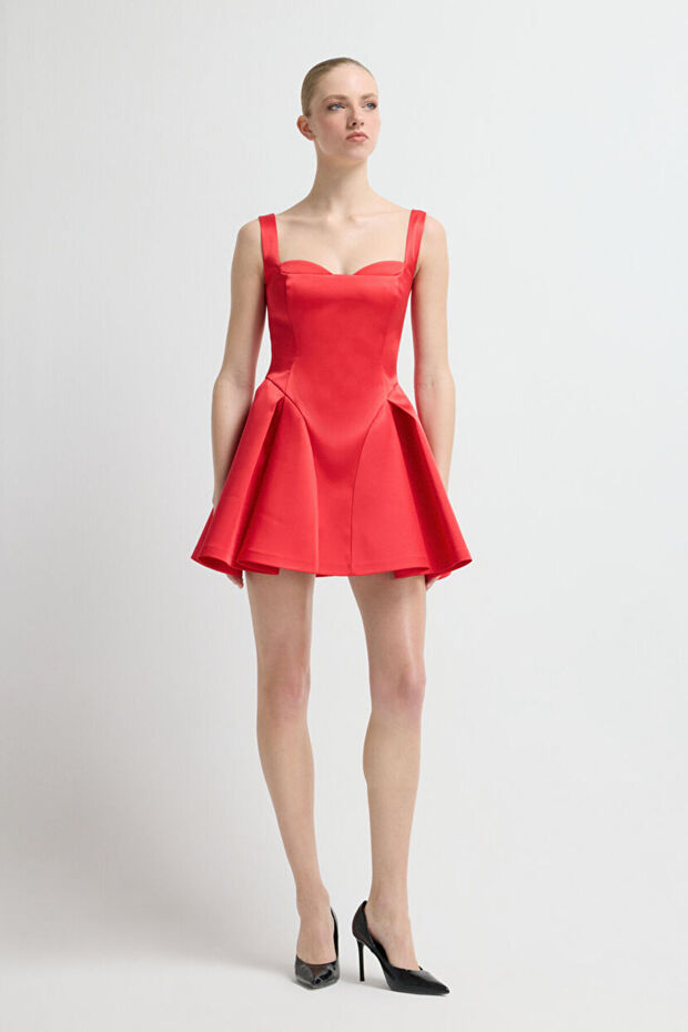 Askılı Mini Elbise - 5