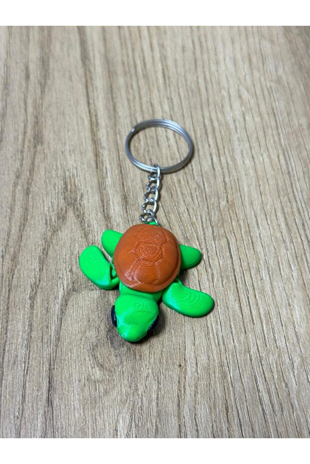 سلسلة مفاتيح على شكل سلحفاة ثلاثية الأبعاد - 3