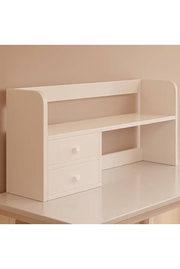 Desktopshelf for Multipurpose Use Floor Standing Storage Cabinet Multi Layers and Drawers Bookcase - 2