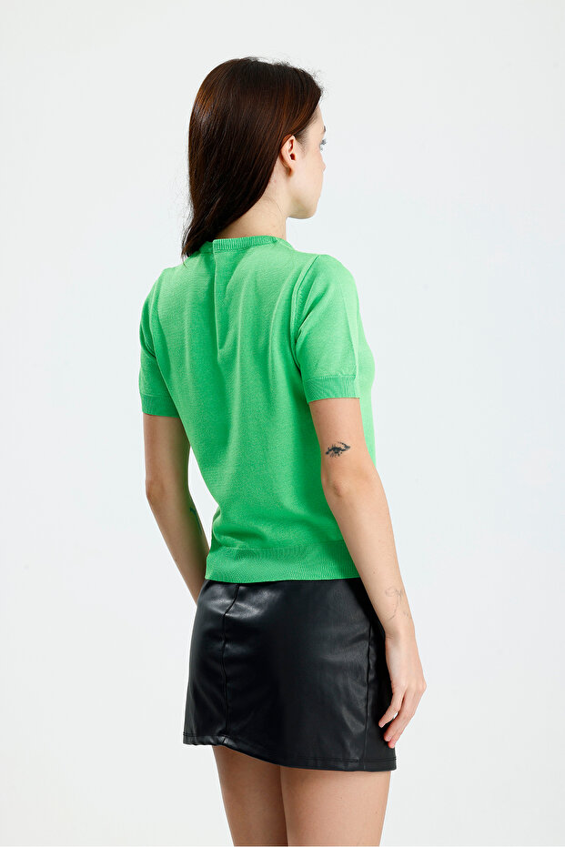 Kısa Kol Kadın Triko - 4