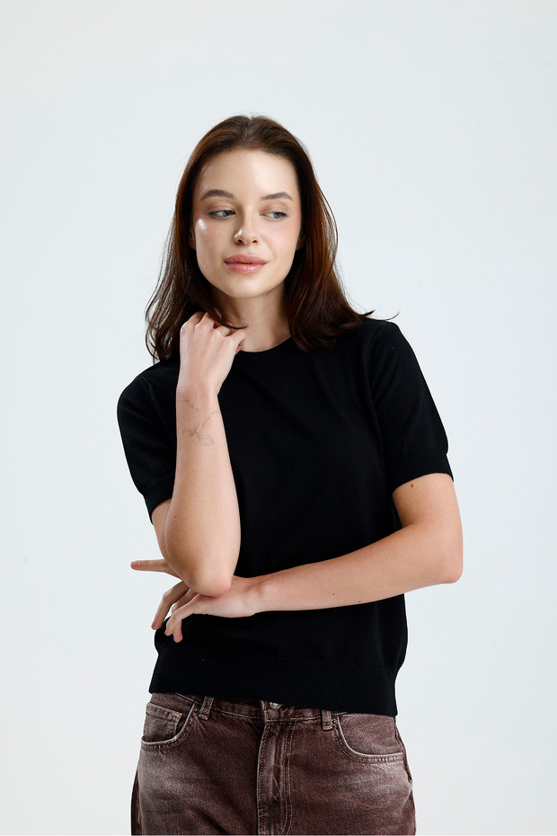 Kısa Kol Kadın Triko - 8