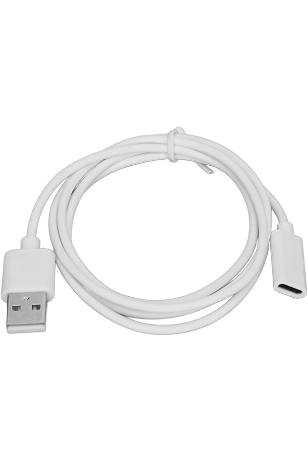 USB-C Female to USB-A Male OTG Adapter Cable, 39-inch, White