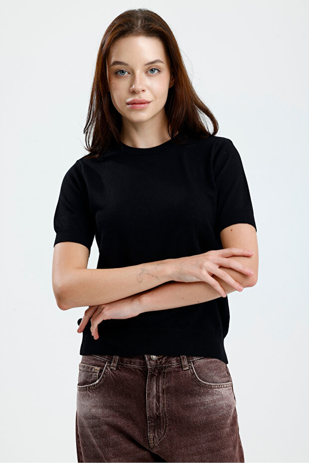 Kısa Kol Kadın Triko - 6