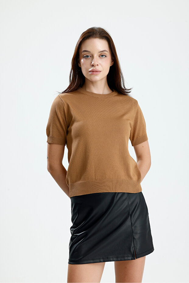 Kısa Kol Kadın Triko - 3