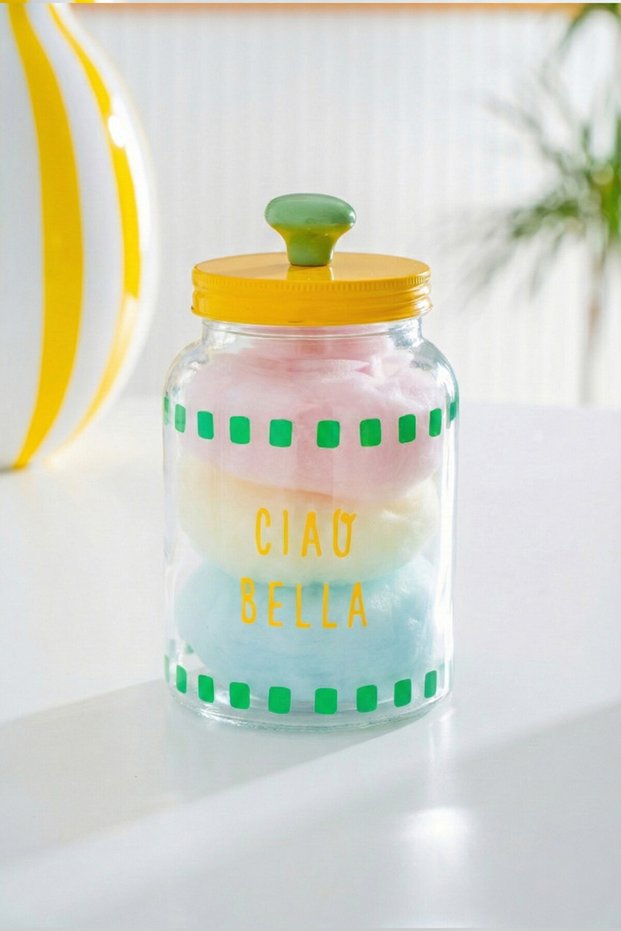 Vicenza Colored Glass Jar - 900 ml