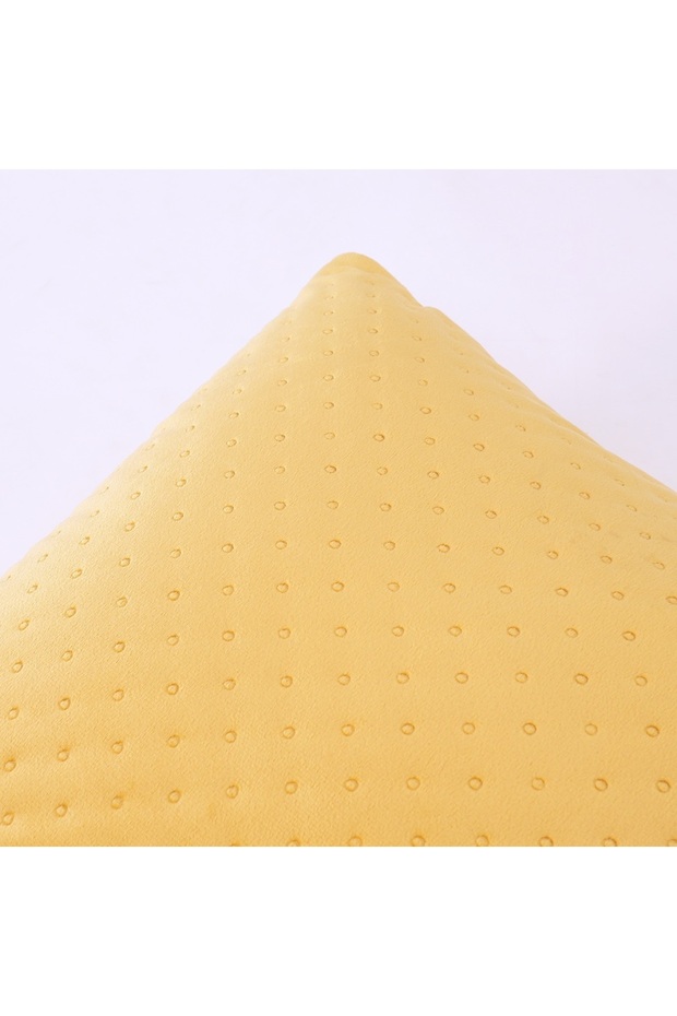 Cushion Covers Set of 2, 45x45 cm, 100% Polyester Velvet (Mustard)