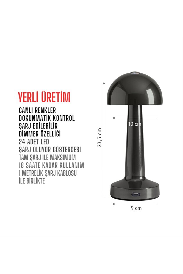 Mantar Masa Lambası,gece lambası. - 4