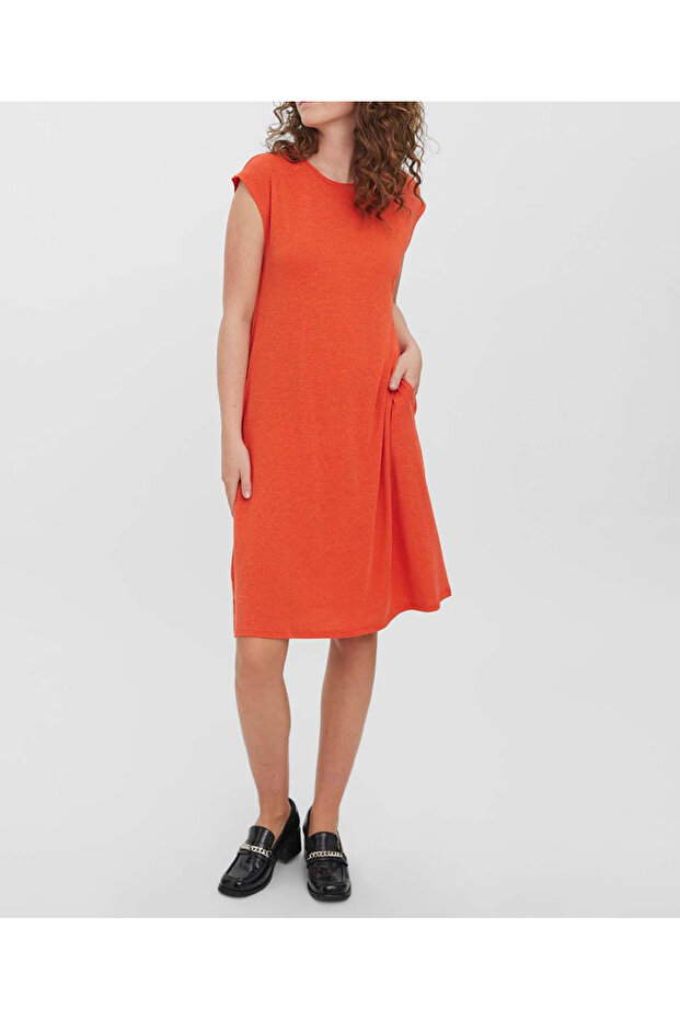 Rochie scurta, Portocaliu - 1