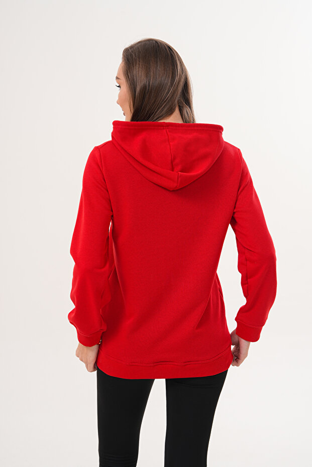 GAUL Unisex Basic Kapüşonlu Pamuk Sweatshirt - 8