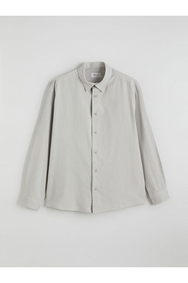 Esvab • Modern & Distinctive Standard Fit Long Sleeve Gabardine Men's Shirt