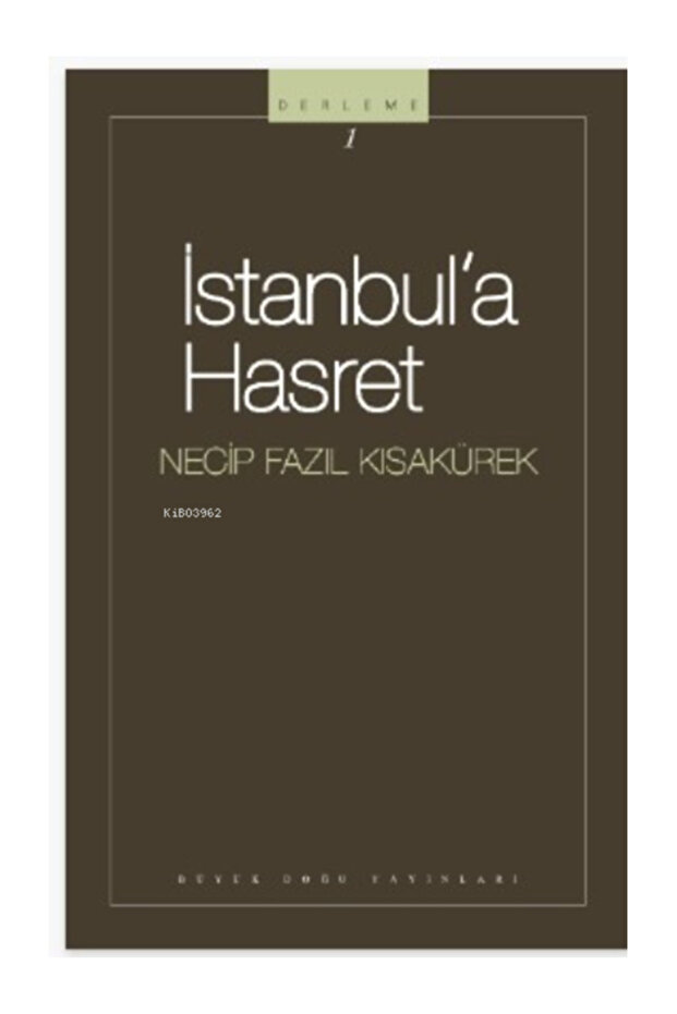 İstanbula Hasret Necip Fazıl Kısakürek