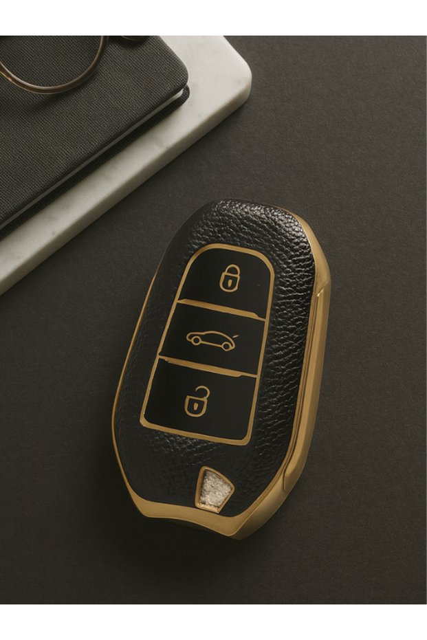 Leather Nano Key Case Cover for Peugeot Citroen Ds 2008 308 3008 408 508 5008 C-Elysee Berlingo Ds3-4