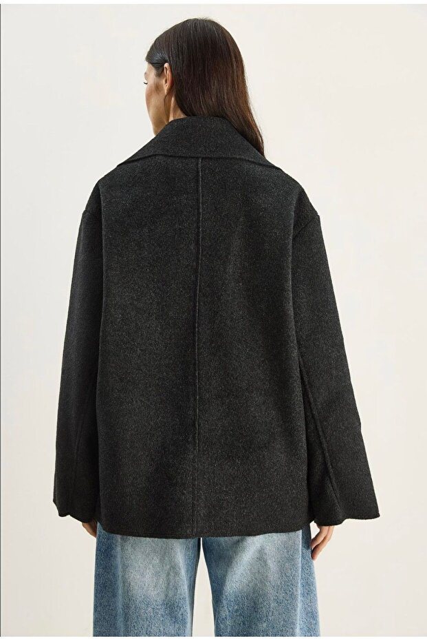 Kuruvae Düğmeli Kaban - 1