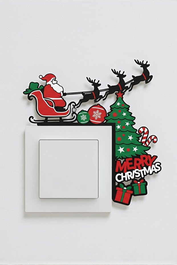 Christmas Light Switch Corner Decoration Christmas Ornament Socket Decoration Merry Christmas