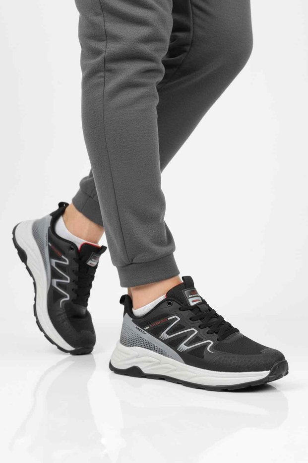 Black Ice Lace-Up Men's Sports Shoes Bst-2002 m