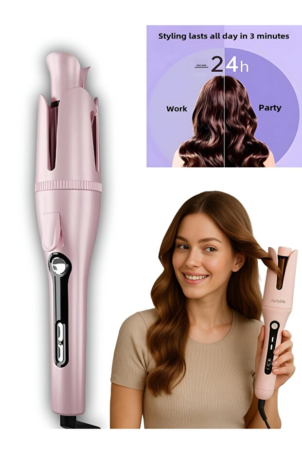 Curlylife Tb 2045 Automatic Rotating Head Hair Curler Curling Iron 4 Temperature Settings
