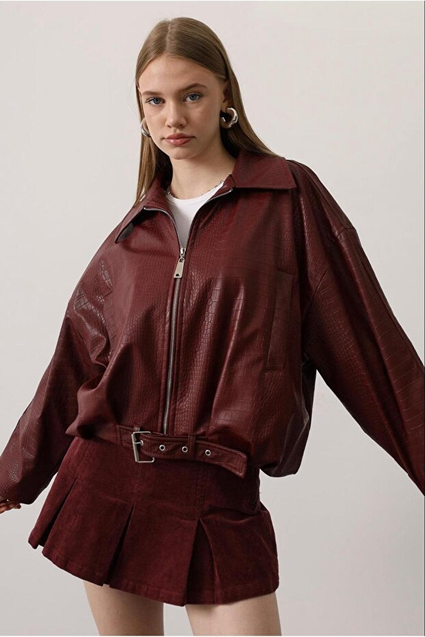 سترة بومبر جلدية - 2